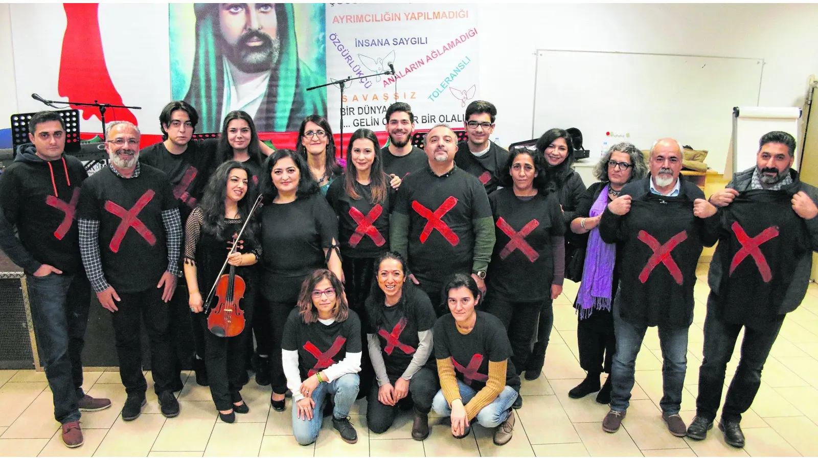 Ein Zeichen der Solidarität für die Aleviten in Malatya (Foto: bb)