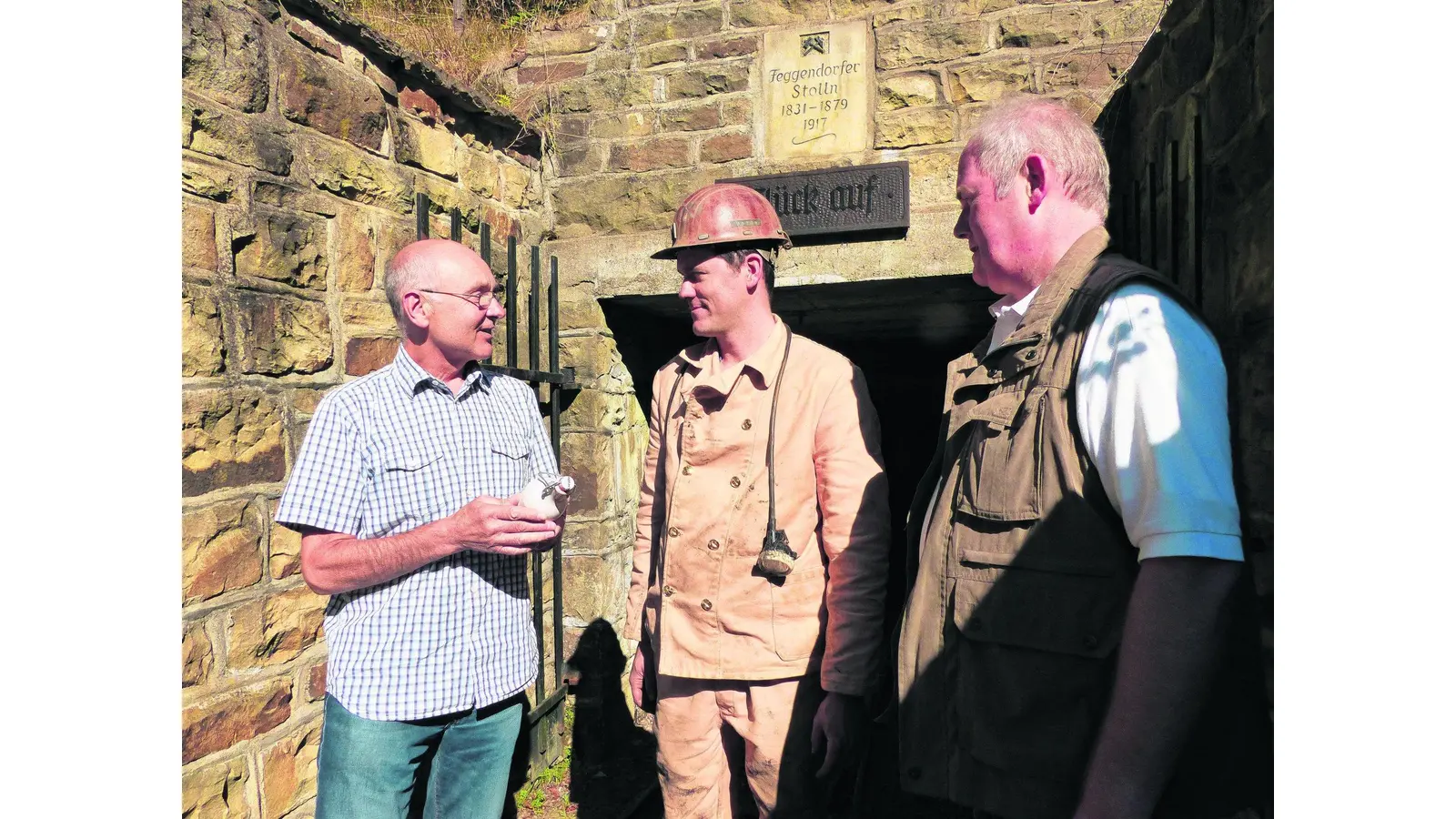 Jubiläum am Stolleneingang (Foto: al)