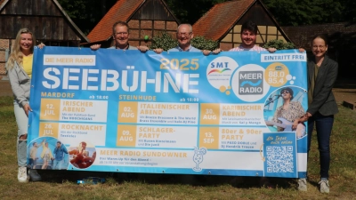 Die Vorbereitungen sind abgeschlossen (v.li.): Miriam Behrens, Rolf Schröpfer, Willi Rehbock, René Oliver und Nina Vanessa Bergmann. (Foto: gi)