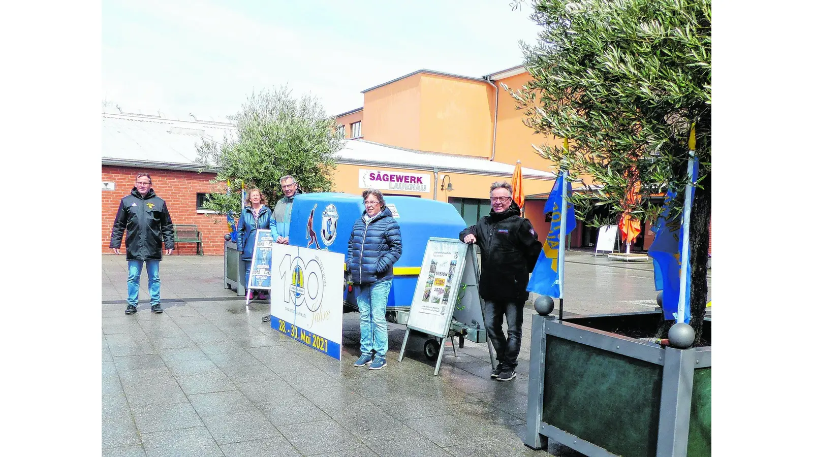 Start für das Stickersammeln (Foto: al)