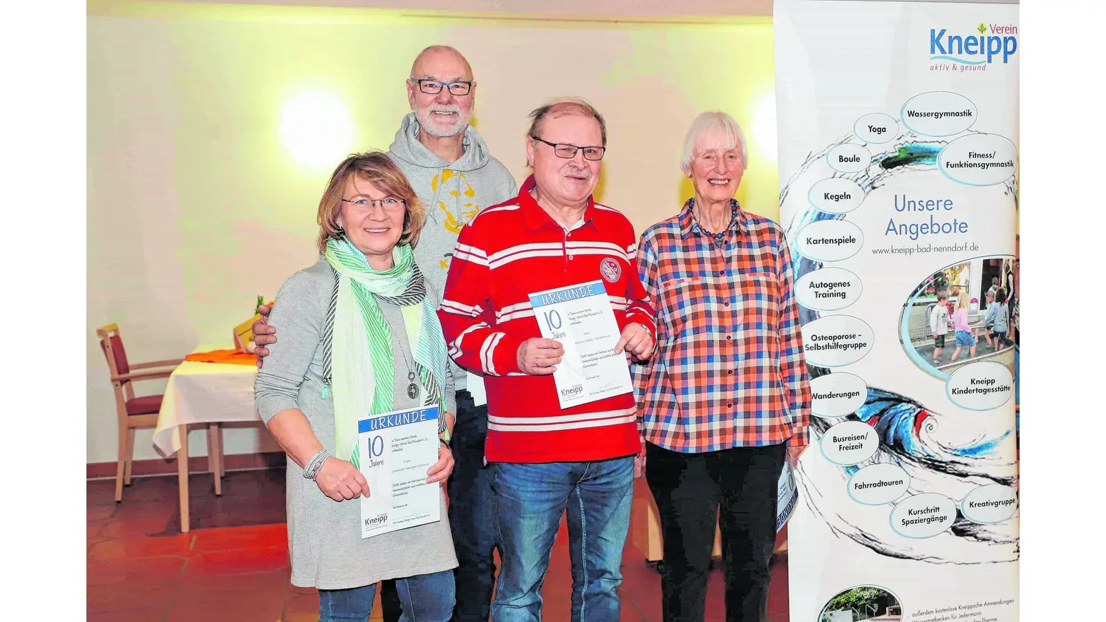 Kneippianer wollen durch qualitative Angebote neue Mitglieder gewinnen (Foto: jl)
