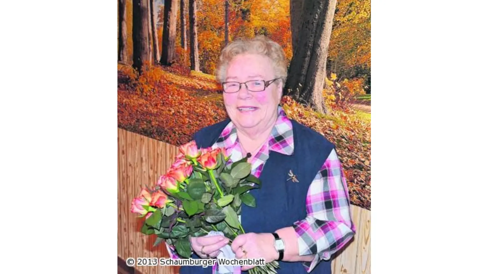 Dreißig Rosen für Ilse Sauder (Foto: bt)