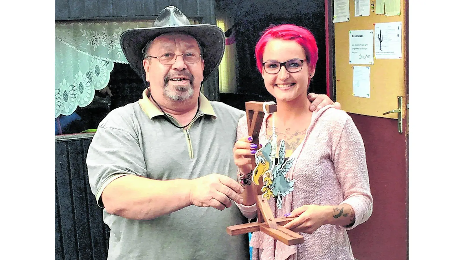 Den Geier voll im Visier (Foto: km)