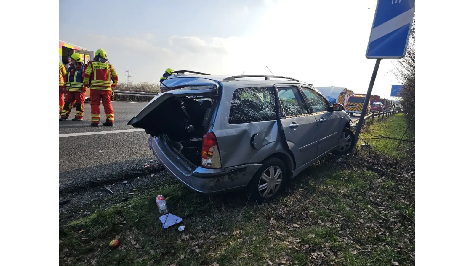 Kurz vor der AS Lauenau kam es am Sonntag zu dem schweren Unfall. (Foto: privat)