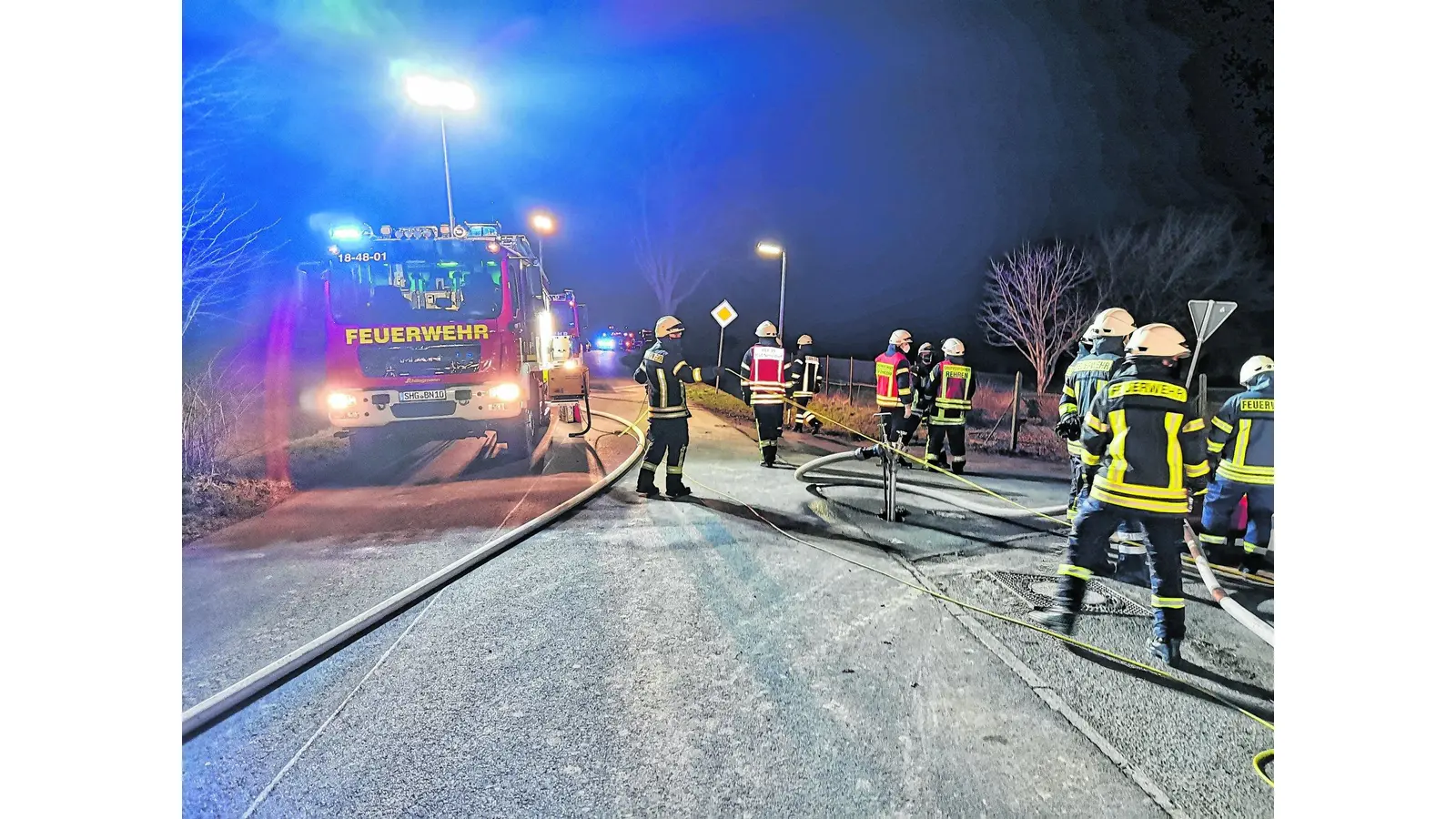 Suche nach dem Brandherd (Foto: mk)