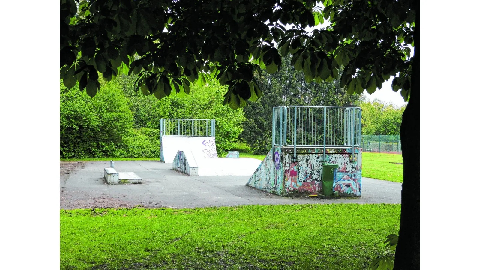 Vier neue Lampen für den Skaterpark (Foto: red)