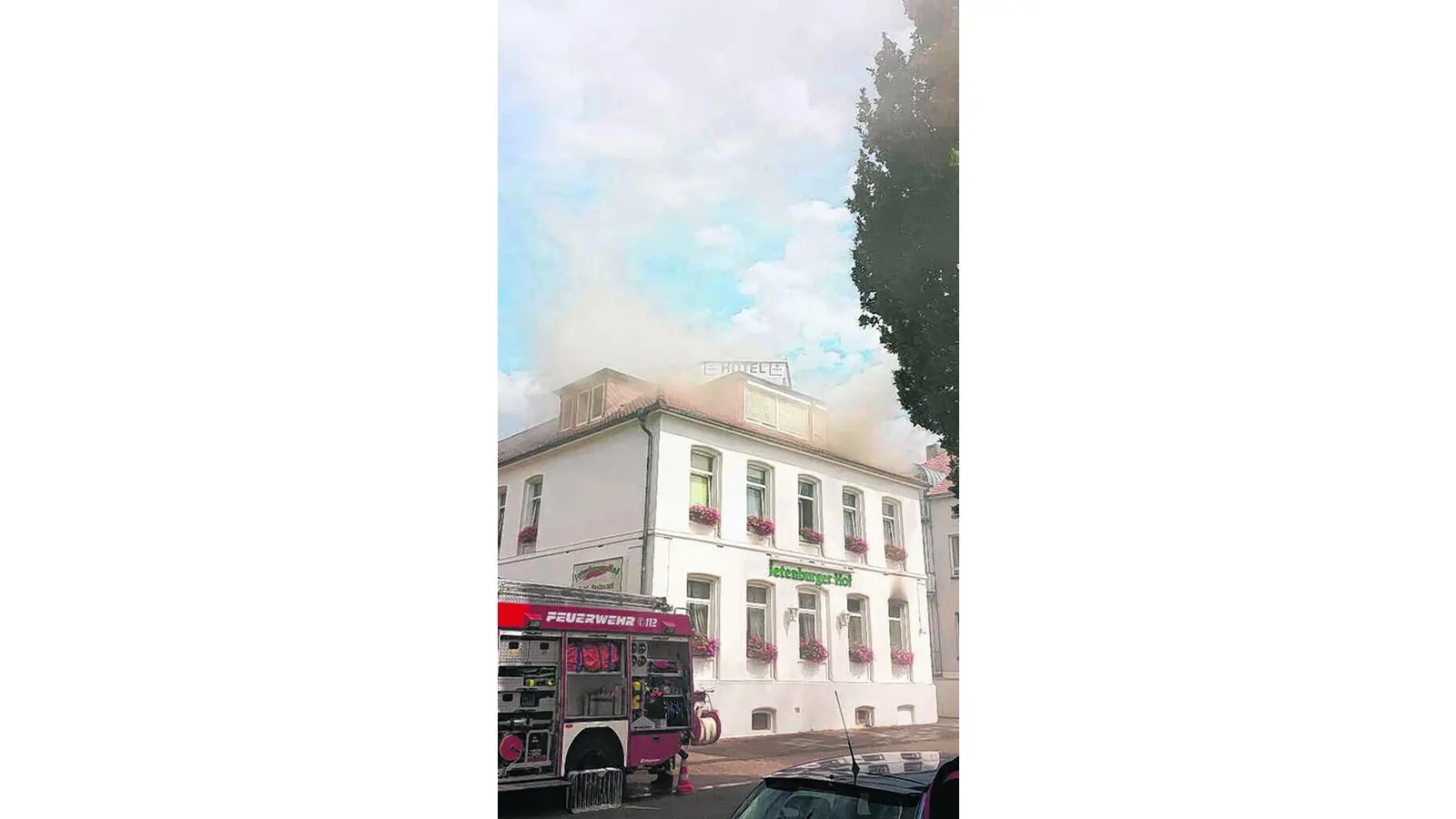 Überhitzter Motor verursacht Brand im Jetenburger Hof (Foto: tr)