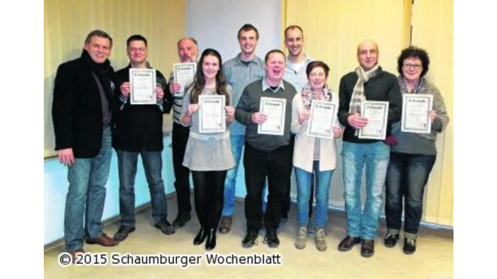 Ehrungen beim Freizeittheater (Foto: km)