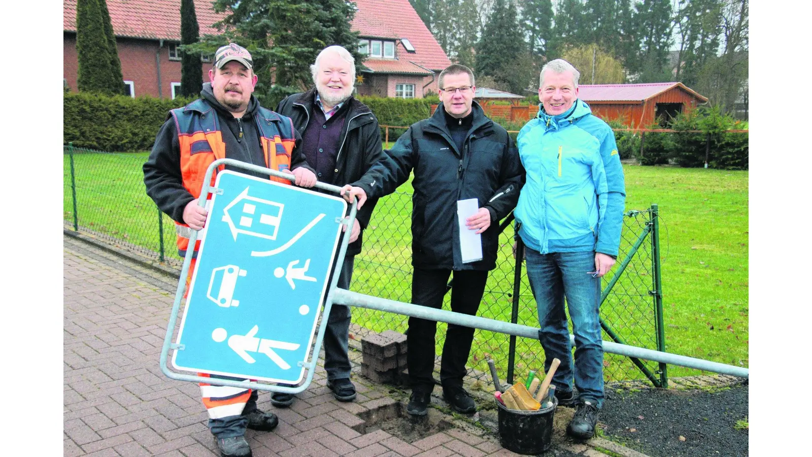 Die Straße Domäne ist nun verkehrsberuhigt (Foto: gi)