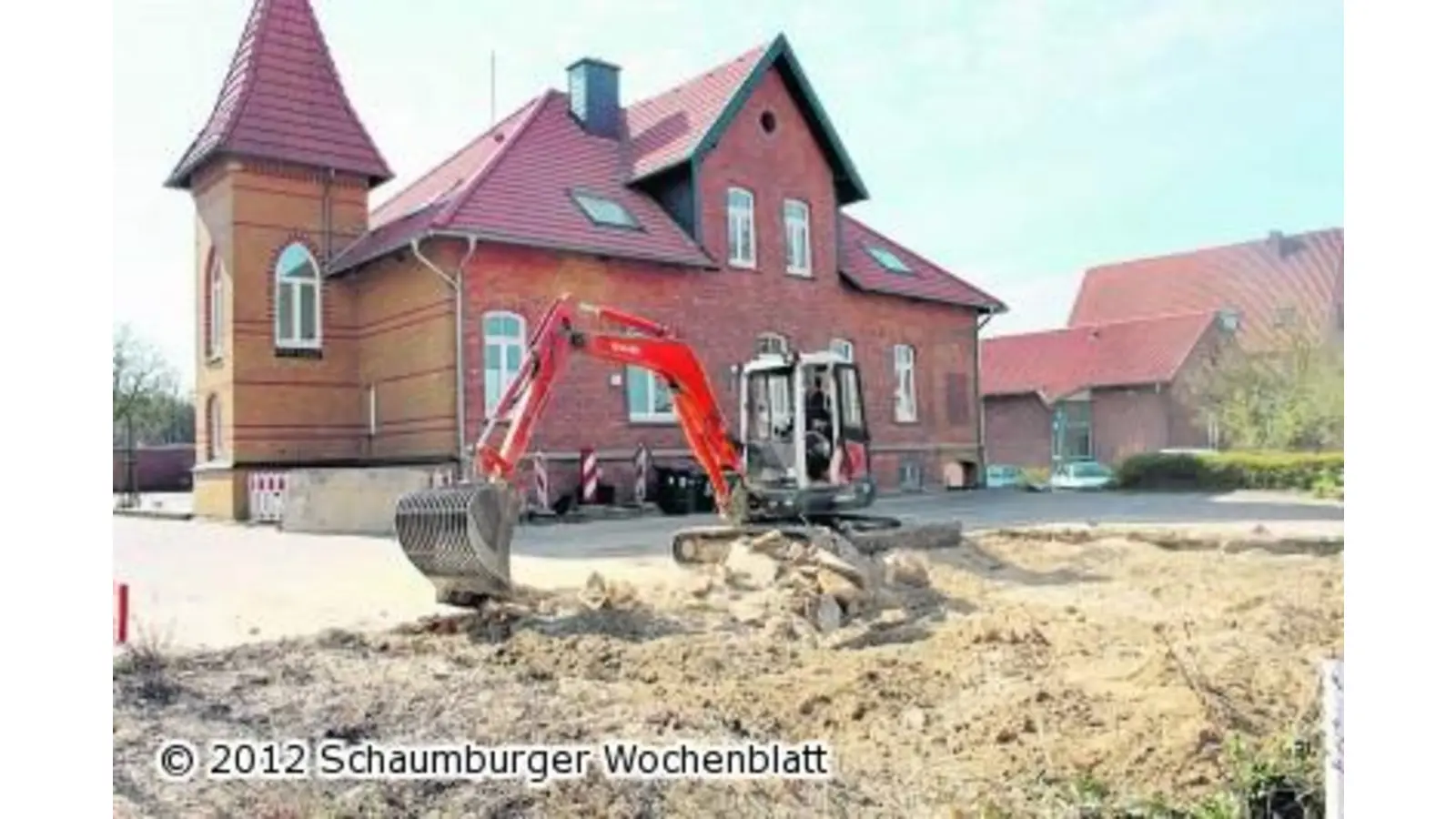 Garagenabriss führt zu einer völlig neuen Rathausansicht (Foto: us)
