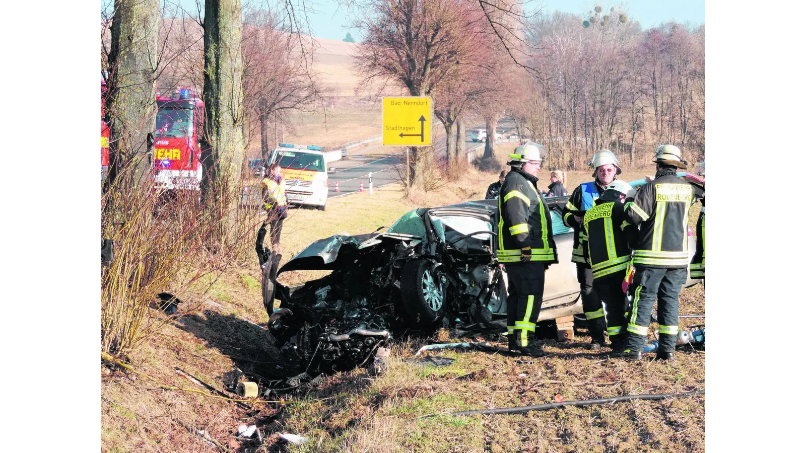 Tödlicher Verkehrsunfall auf der L444 (Foto: gr)