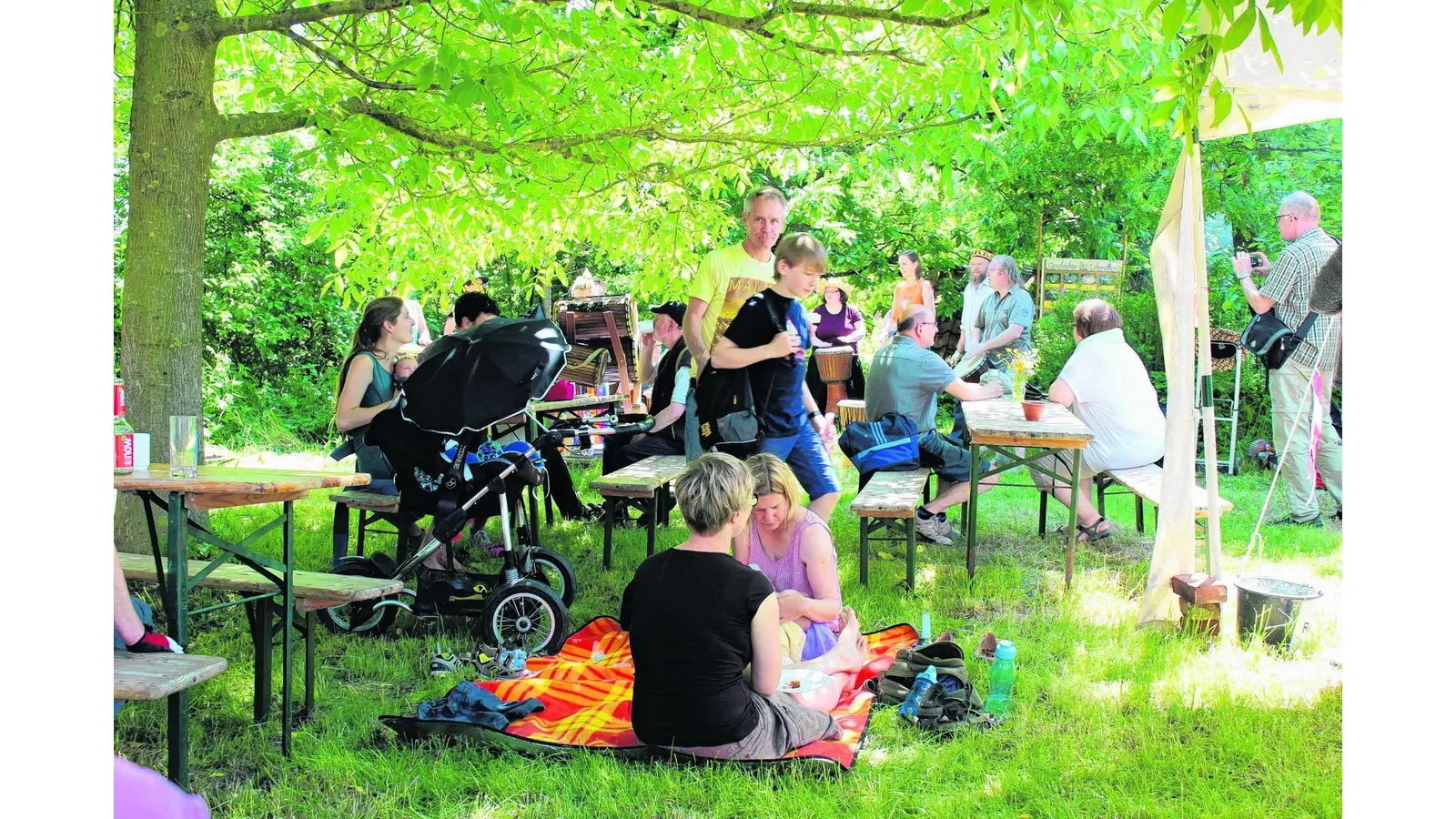 Eingelegte Wolle zum beliebten Hoffest (Foto: red)