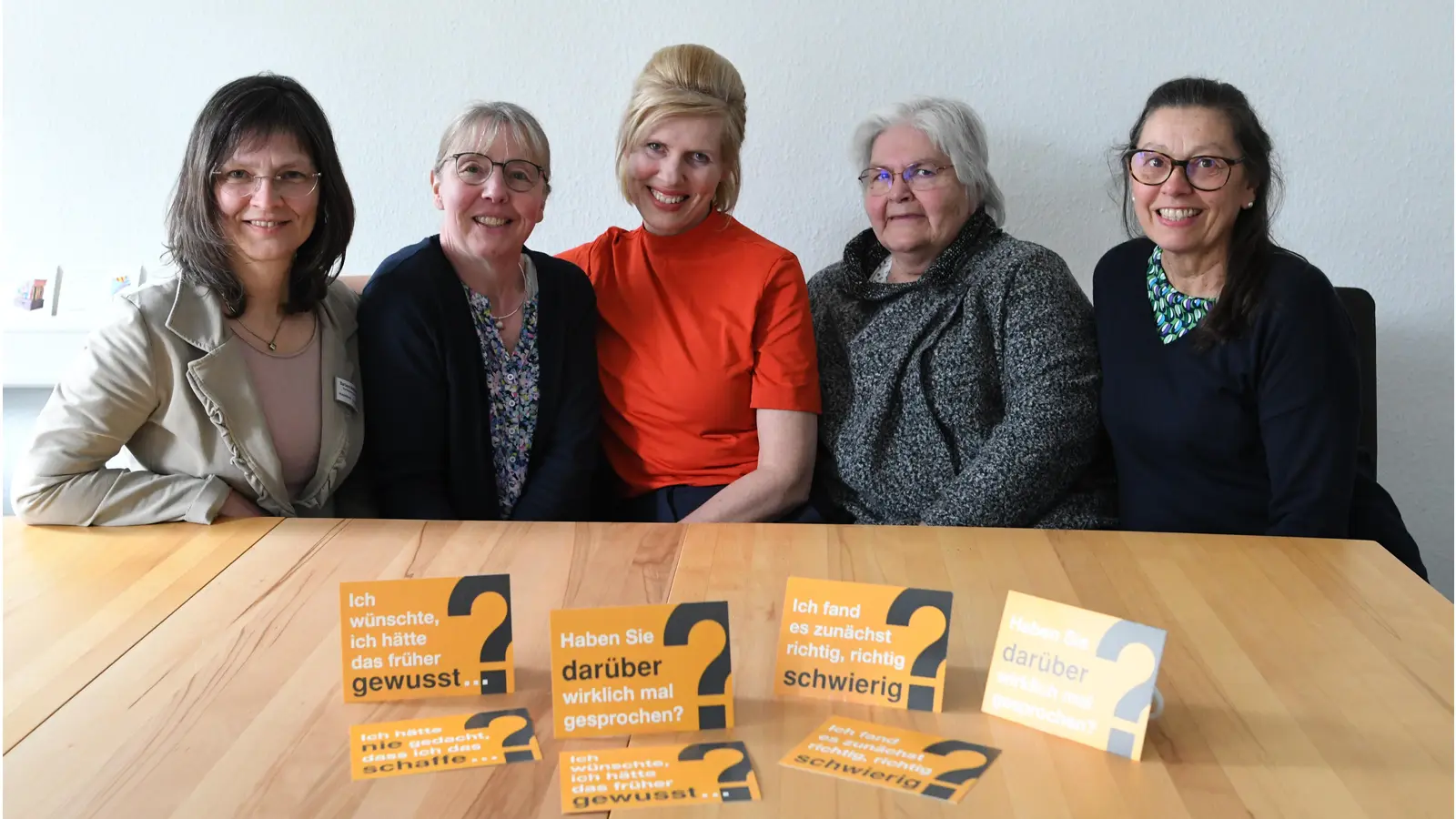 Barbara Weißbrich, Birgit Homes, Christina Piehl, Susanne Piehler-Kaspar und Christine Holitzner-Bade bei der Vorstellung der Netzwerk-Arbeit. (Foto: nd)