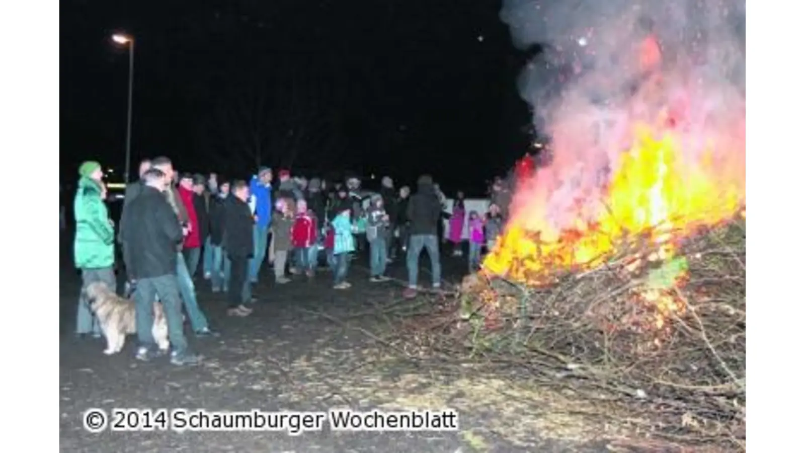 Osterfeuer am Sportplatz (Foto: bb)