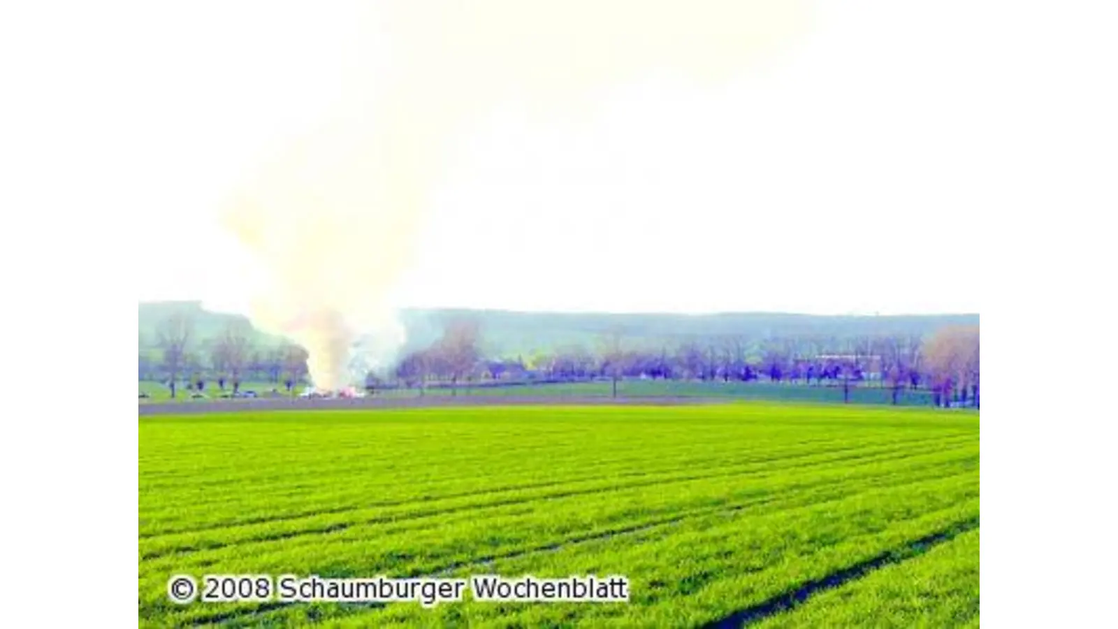 Erstes Osterfeuer in Lyhren (Foto: al)