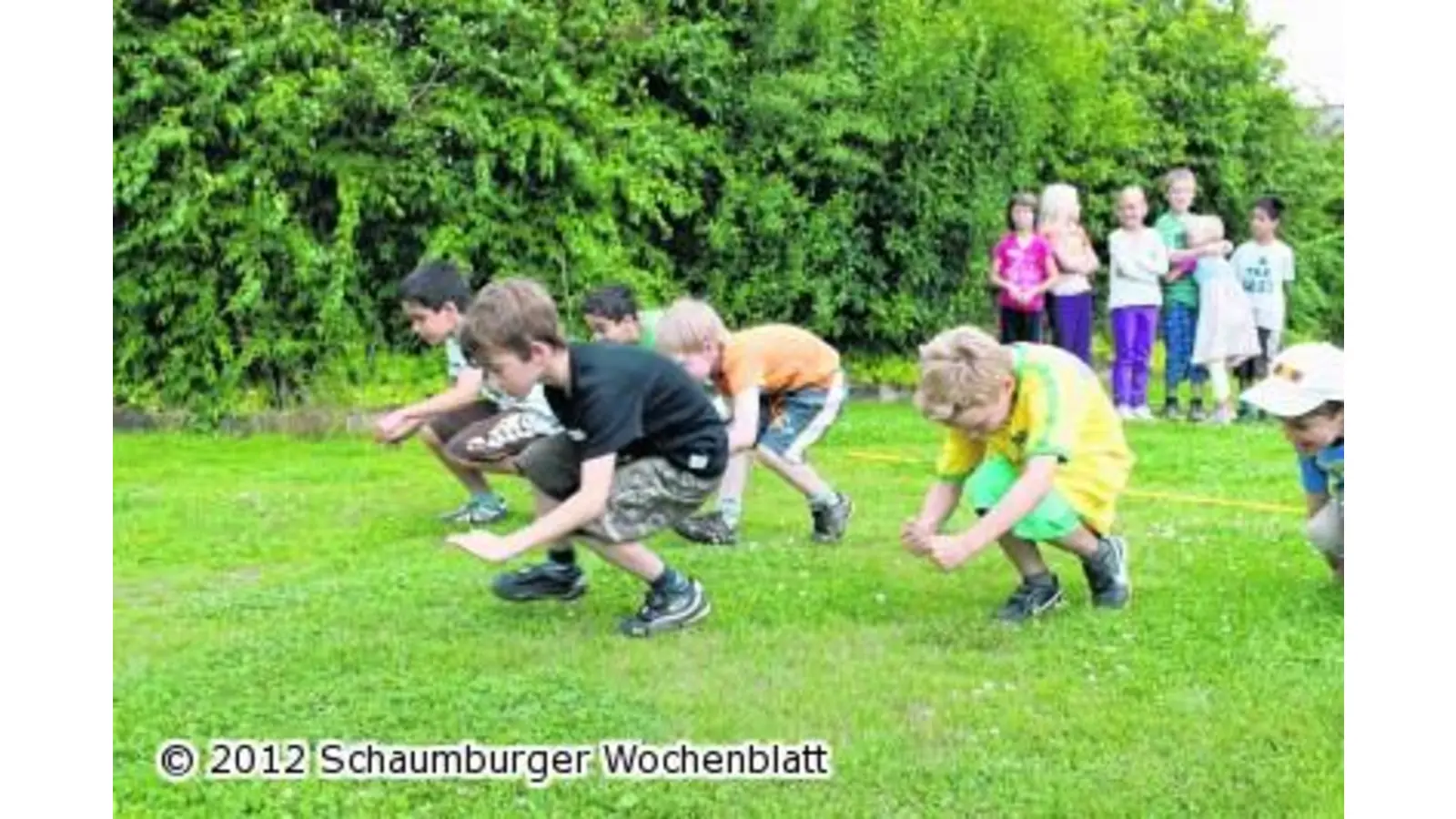Ein olympischer Einsatz auch beim Mumienhüpfen (Foto: bb)
