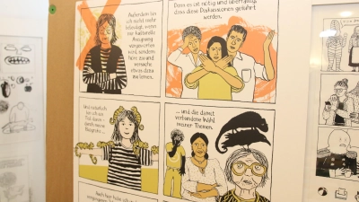 Die Comic-Künstlerin Birgit Weyhe stellt ihr Buch „Rude Girl“ in einer Lesung vor. Eine Ausstellung mit ihren Zeichnungen ist bis zum 29. Juni in der Stadtbücherei zu sehen.  (Foto: bb)