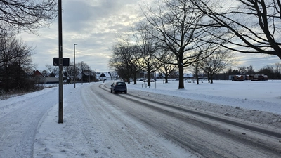 Schwierige Bedingungen: Die Straße In den Ellern. (Foto: tau)