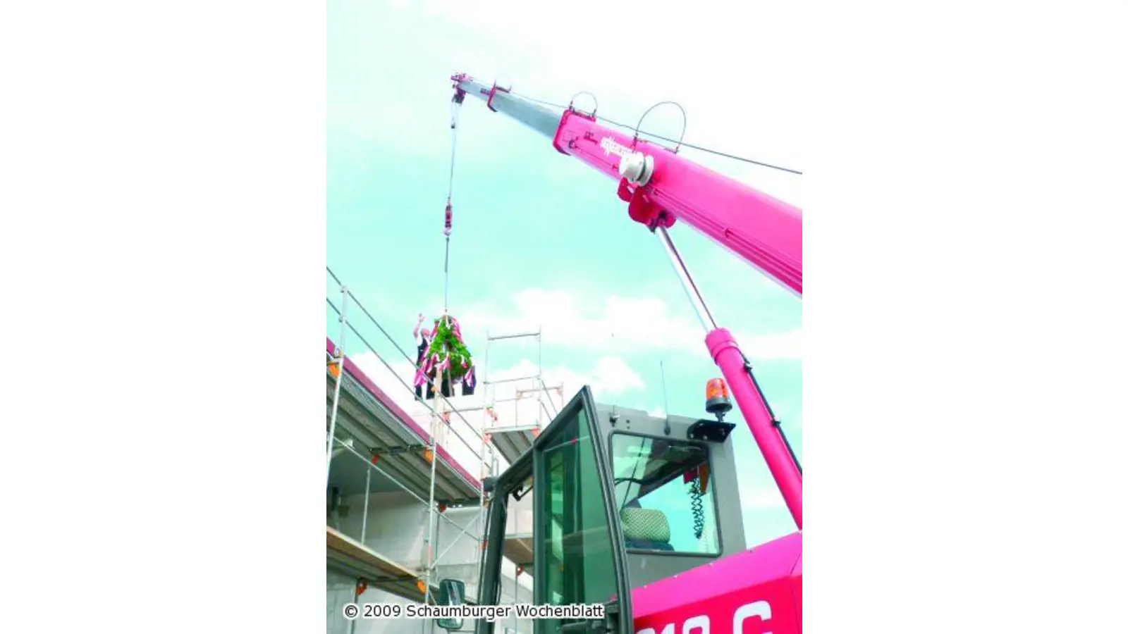 Richtkrone hängt (Foto: al)