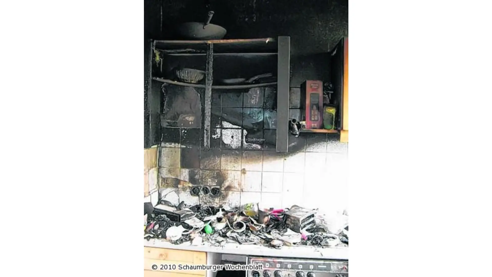 Ein defekter Toaster verursacht Küchenbrand (Foto: wtz)