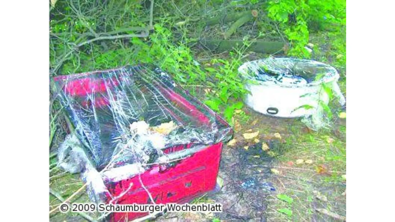 Im Schaumburger Wald Altöl illegal entsorgt (Foto: hb)