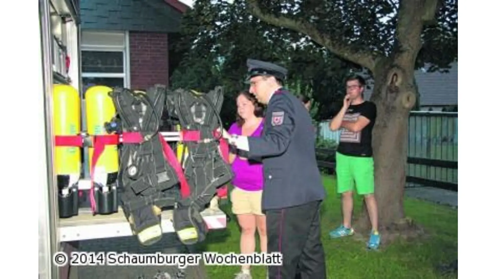 US-Amerikanerin besucht die Feuerwehr (Foto: em)