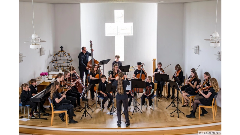 Die jungen Musiker bieten im Jakob-Damman-Haus ein abwechslungsreiches Programm.  (Foto: Peter Meyer)
