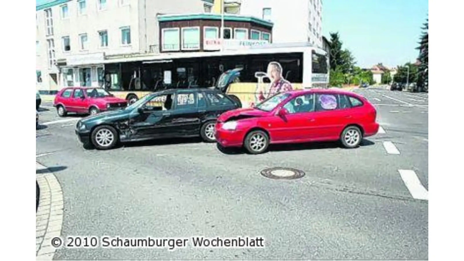 Unfall an der Festhalle (Foto: em)