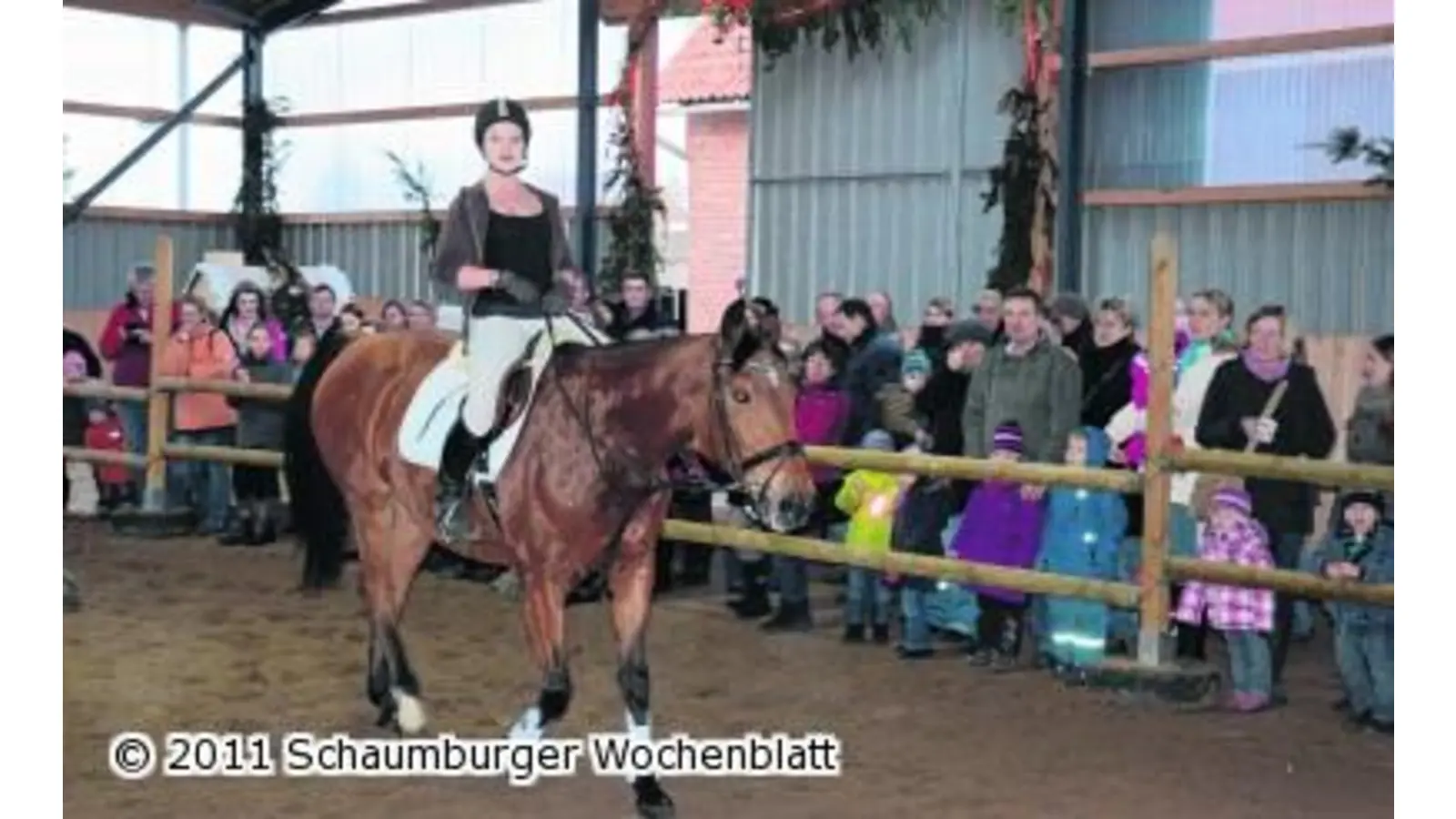 Sattelfest beim Weihnachtsreiten Abwechslungsreiches Programm (Foto: bt)