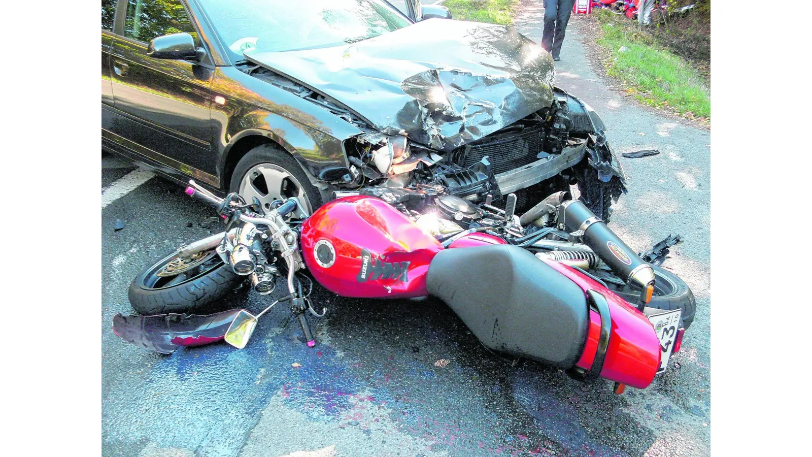 Schwerer Motorradunfall (Foto: red)