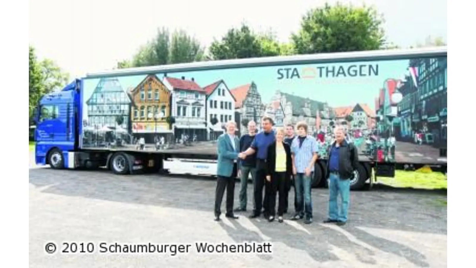 Autofahrer lernen ab sofort den Stadthäger Marktplatz kennen (Foto: bb)