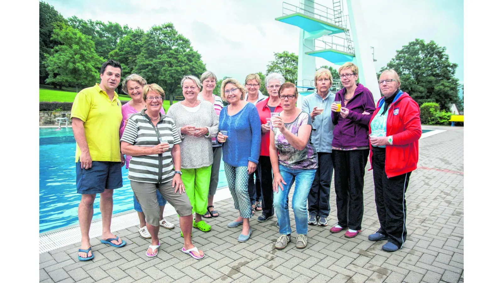 Abjoggen mit einem Sektchen (Foto: wa)