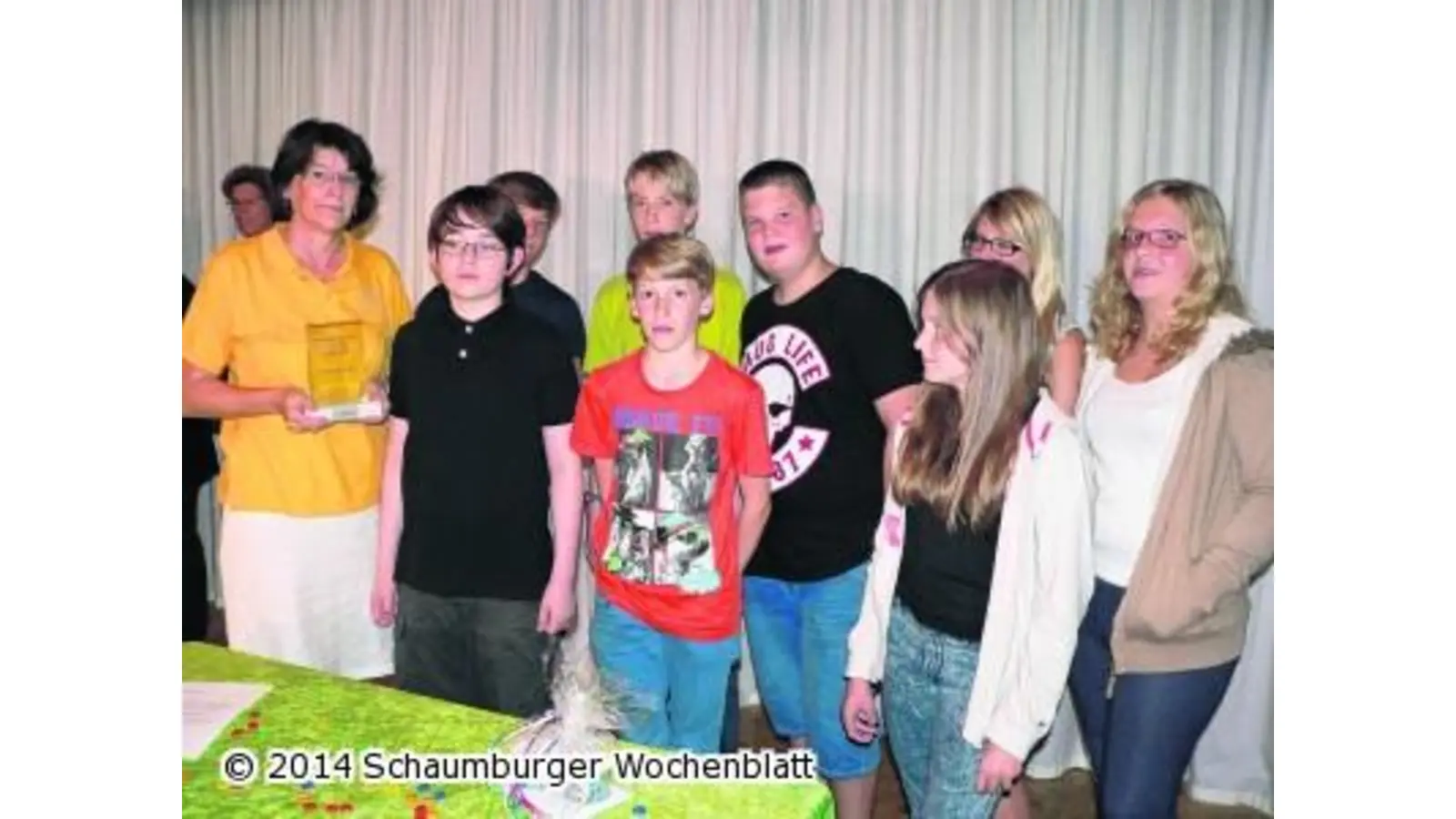 Ein Schulpreis für die Sanitäter (Foto: al)