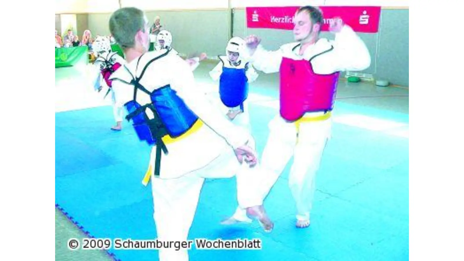 Unter Fußtritten zerbrechen auch Ziegel (Foto: al)