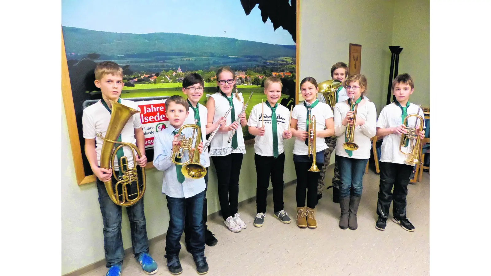 Auch der Nachwuchs bläst ins Horn (Foto: al)