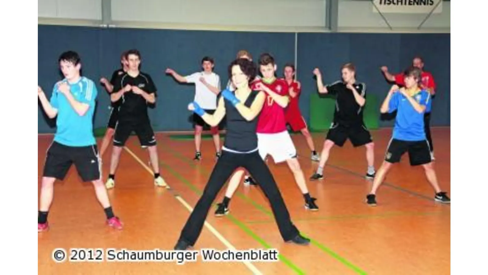 Britta Struckmann macht die Kicker fit (Foto: em)