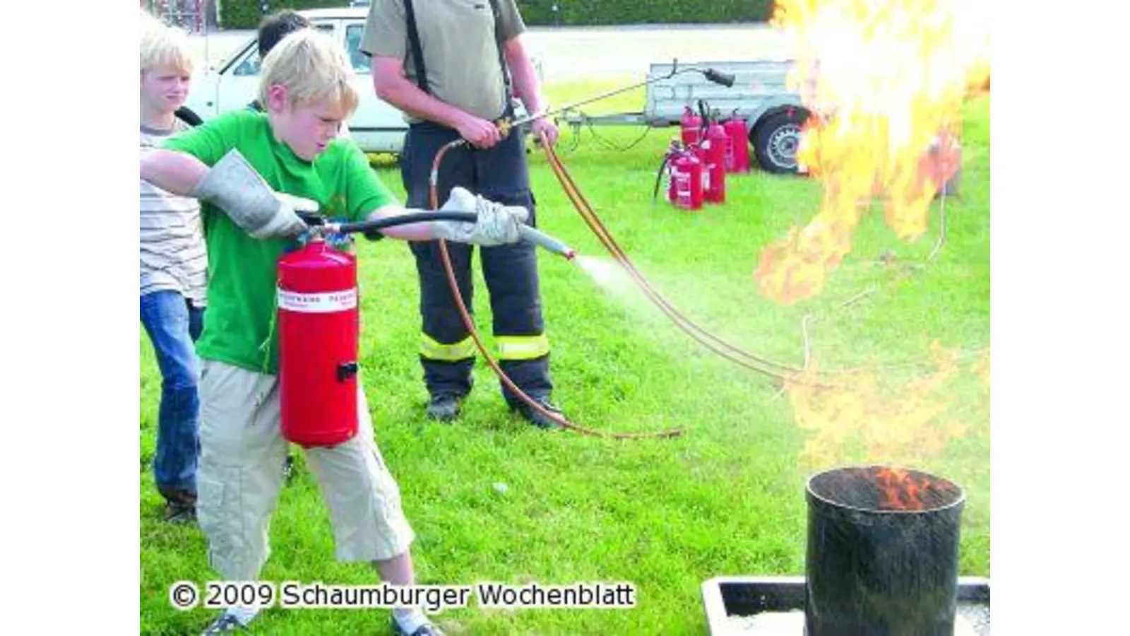 Feuerlöscher ist in Kinderhand (Foto: al)