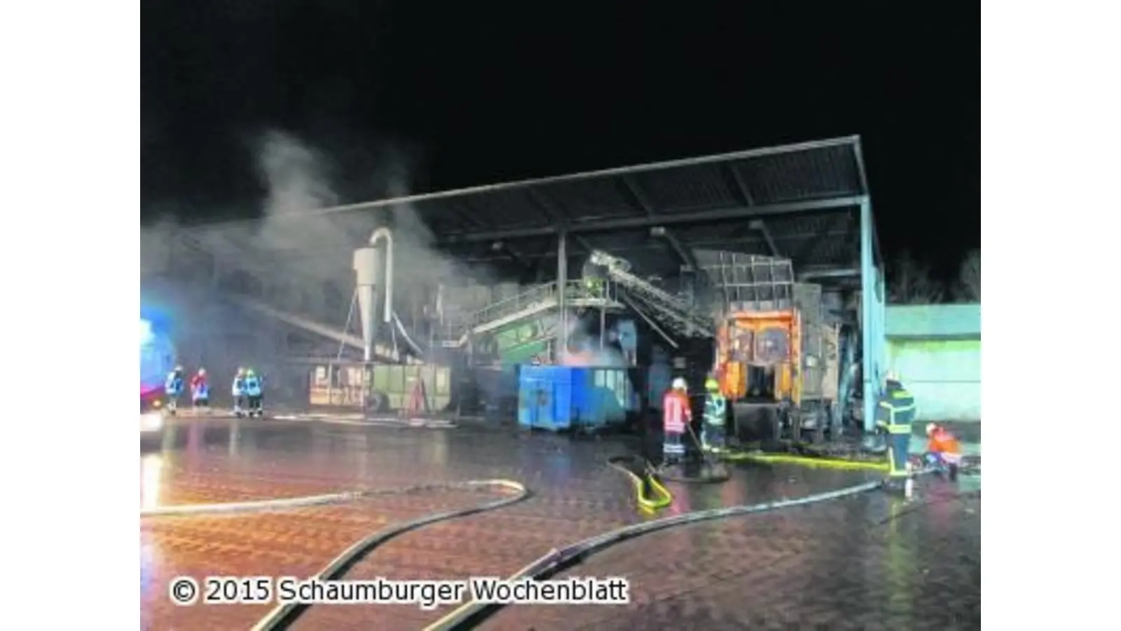Transportbänder geraten in Brand (Foto: em)
