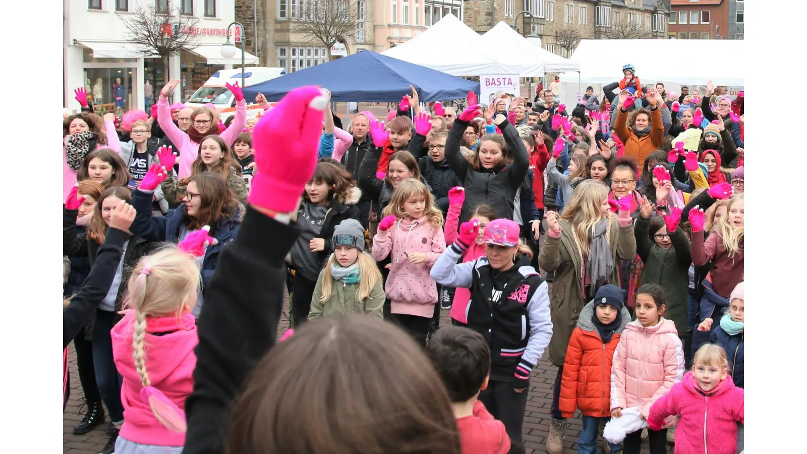 Solidarität zeigen auch ohne Tanz (Foto: bb)