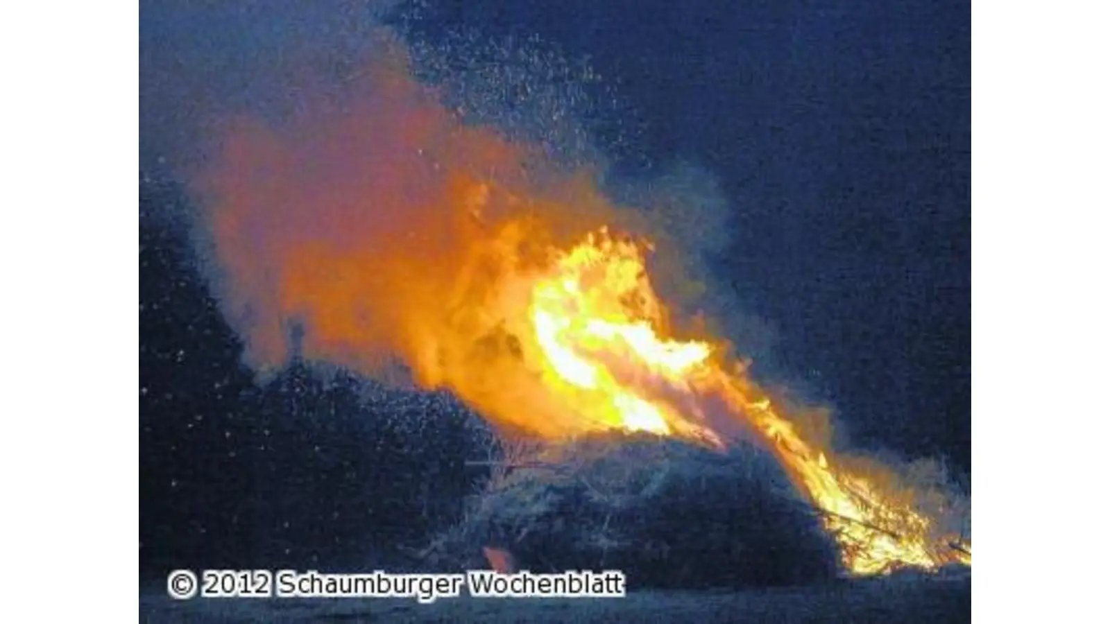 Keine Zwischenfälle bei den Osterfeuern (Foto: km)