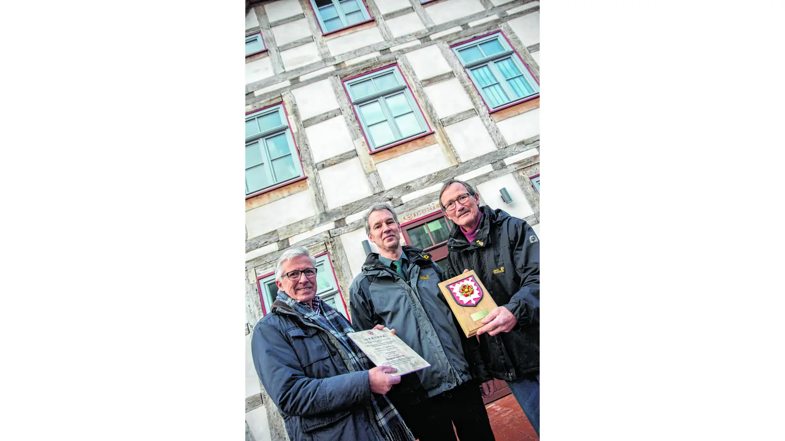 Das schönste Fachwerkhaus am besten Platze in der Innenstadt (Foto: wa)