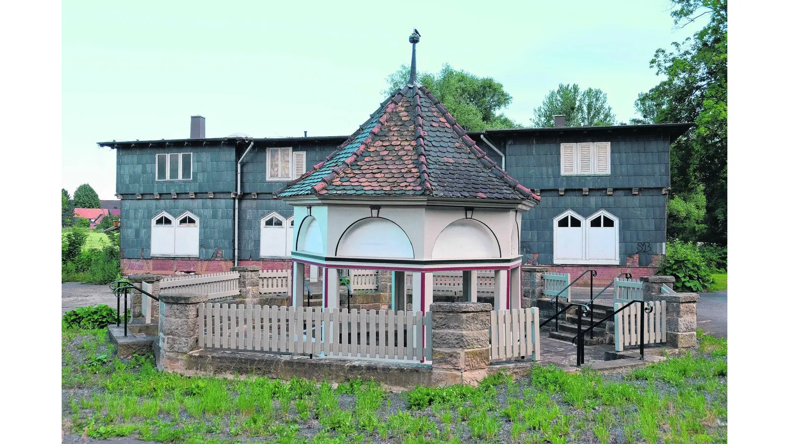 Als das Badewasser noch in die Aue floss (Foto: jl)
