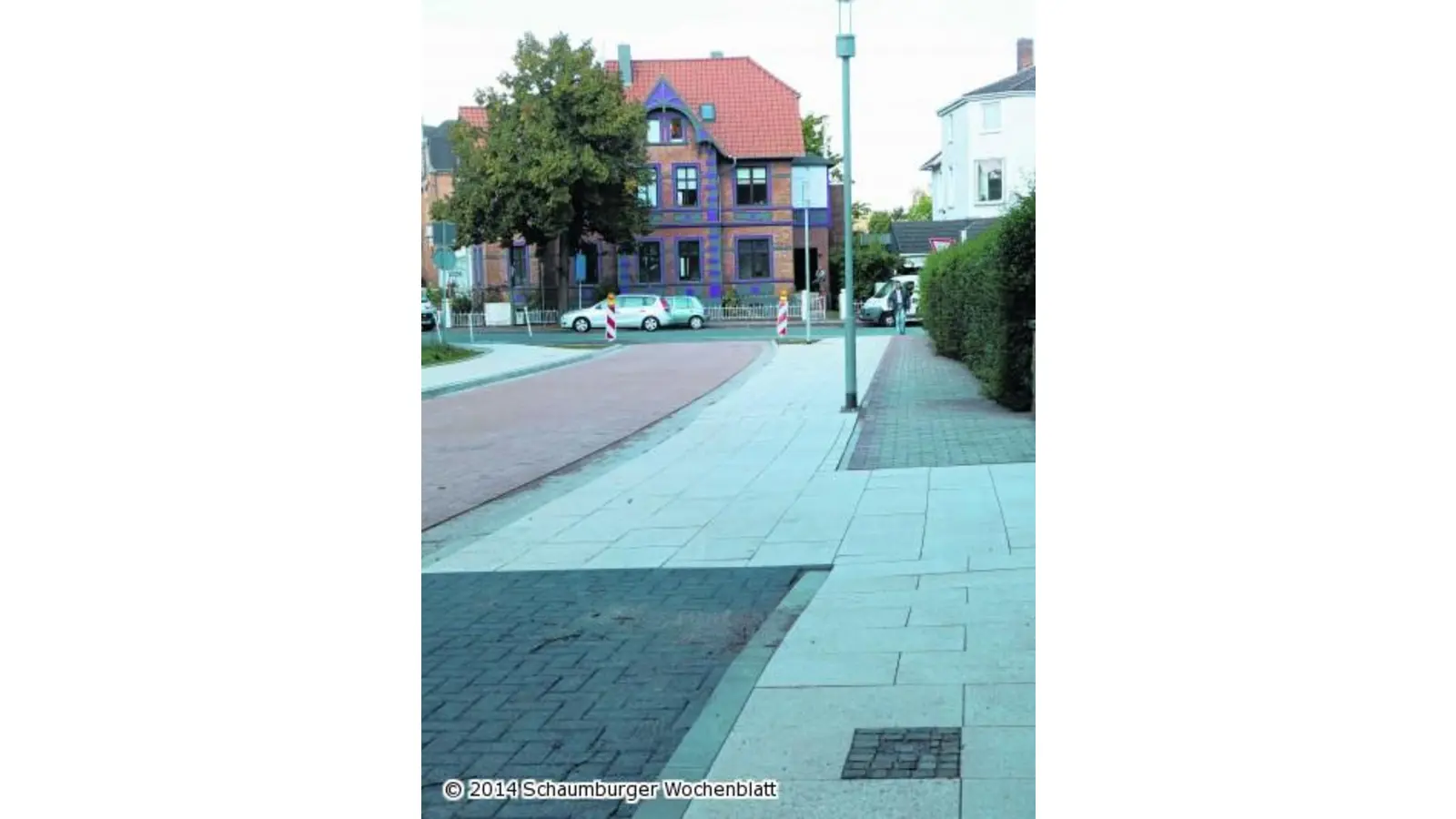 Der Gehweg ist zweigeteilt (Foto: pd)
