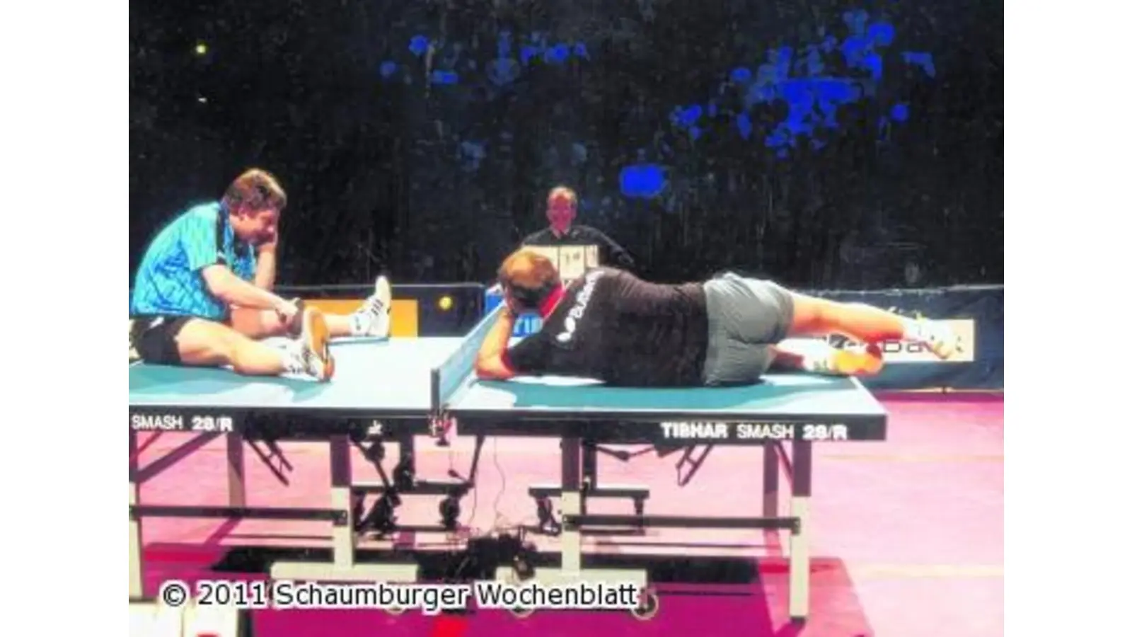 Mit der Pfanne über das Netz (Foto: em)