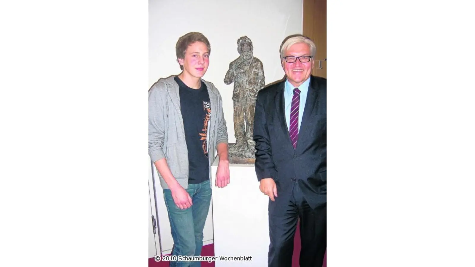 Helge Wieggrefe trifft Frank-Walter Steinmeier (Foto: red)