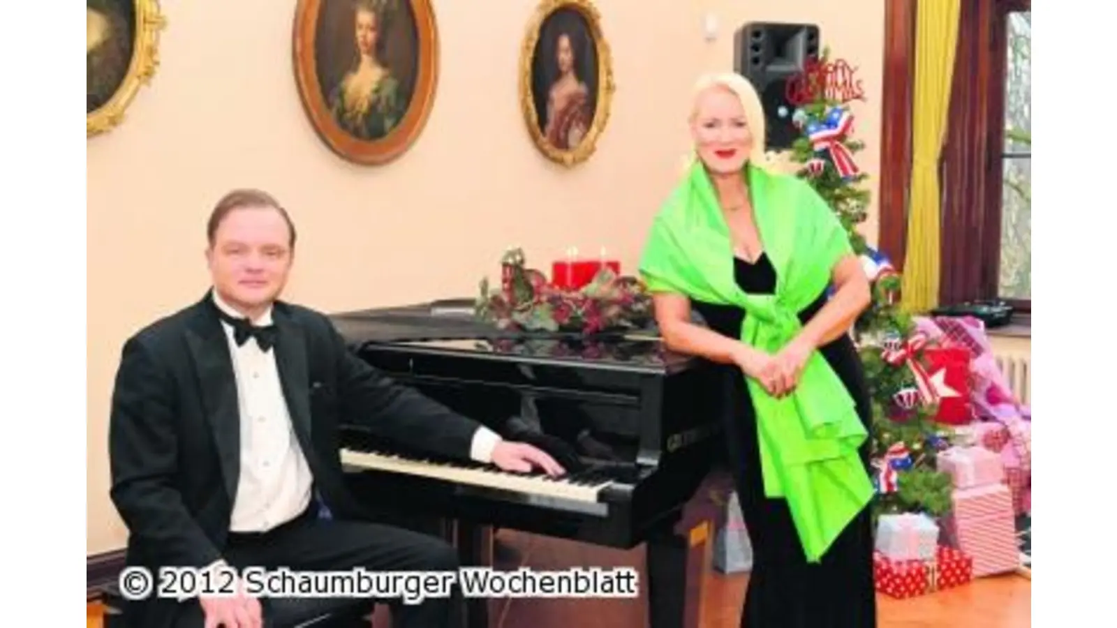Sopranistin Friederike Krum erhält fürstliche Begleitung (Foto: hb)