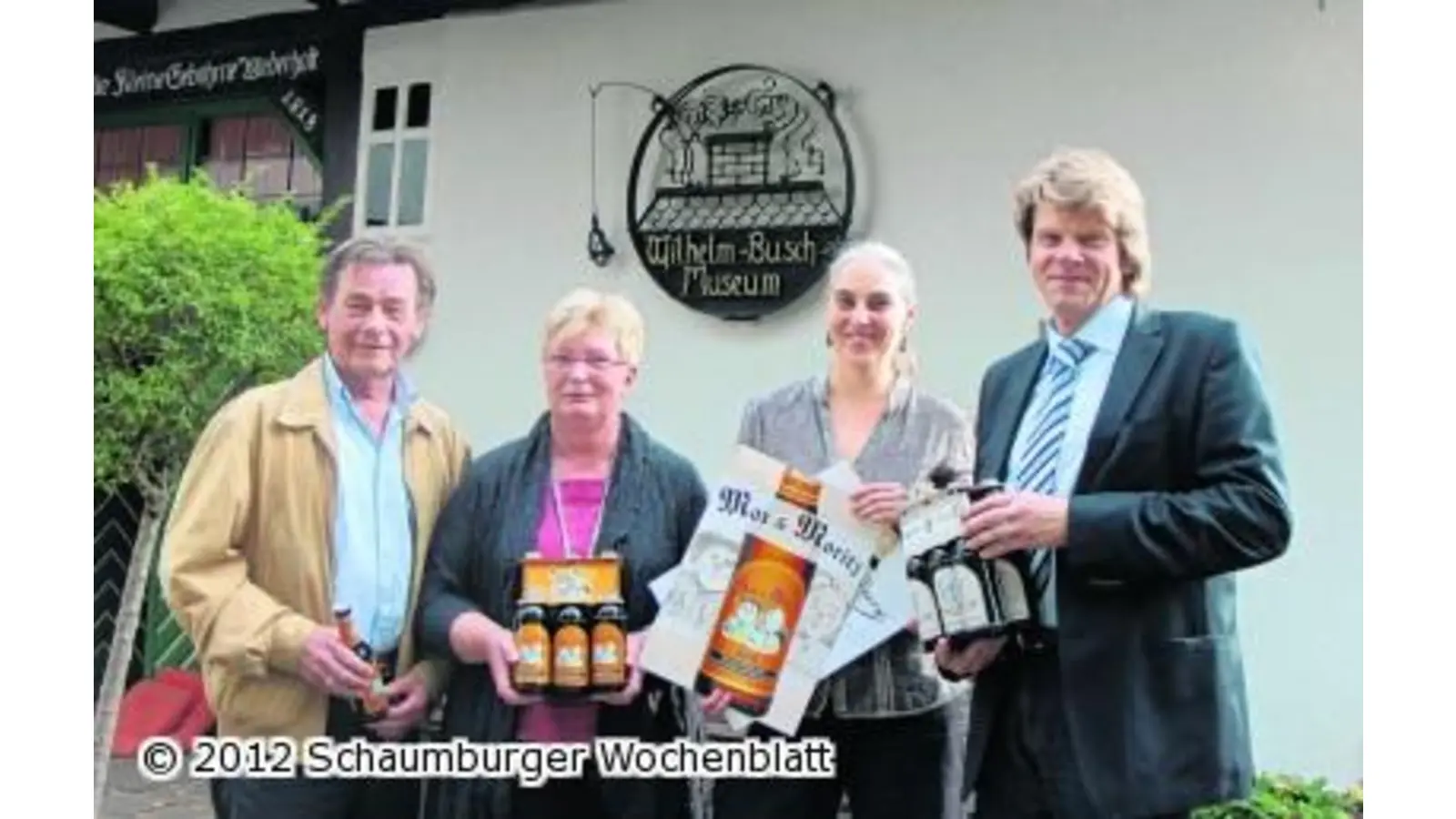 Max und Moritz grinsen vom Etikett (Foto: bb)