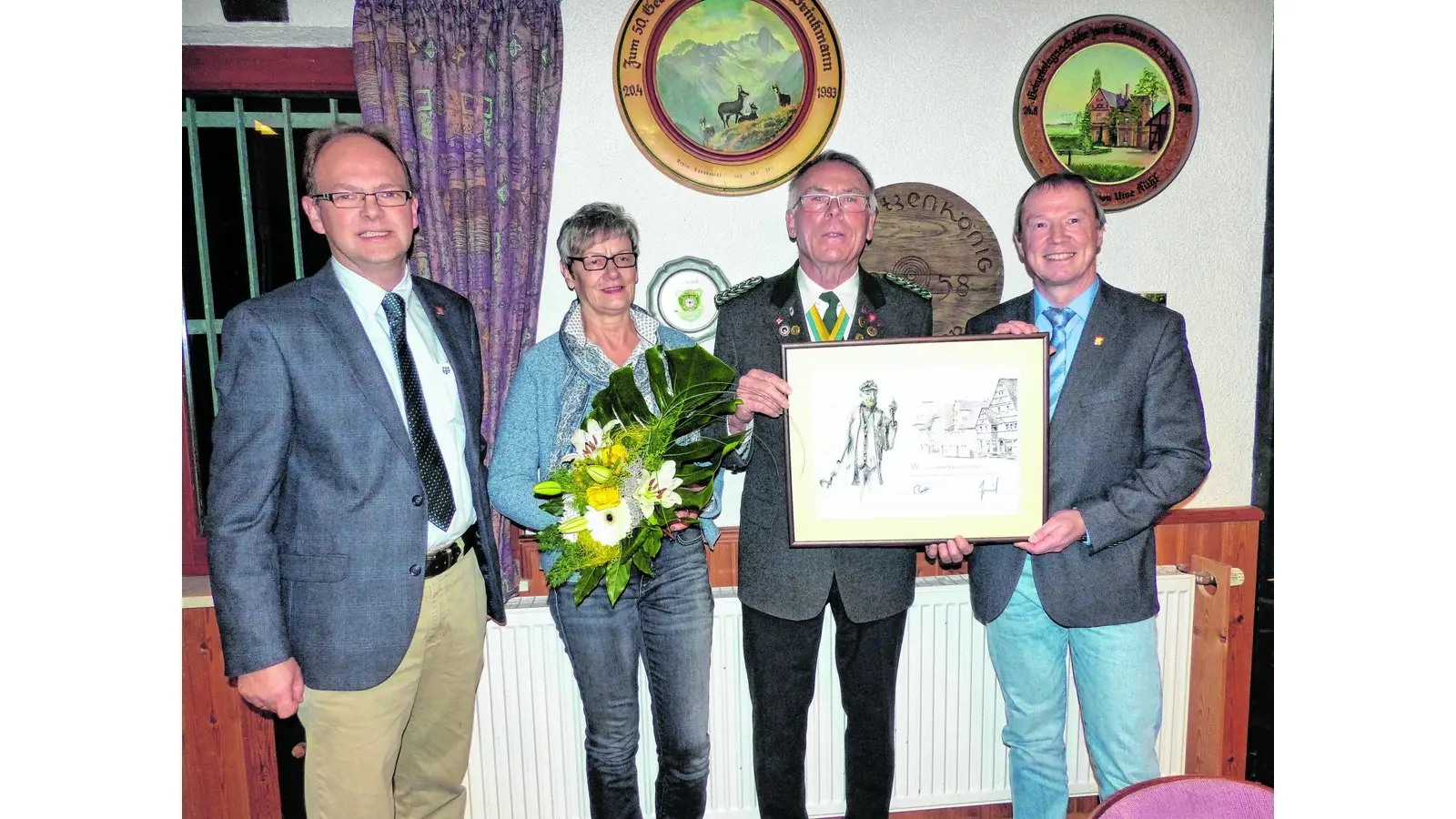 Urkunde für Rainer Brinkmann (Foto: al)