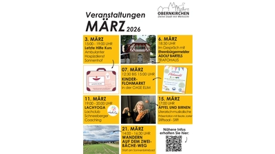 Veranstaltungen im März. (Foto: privat)