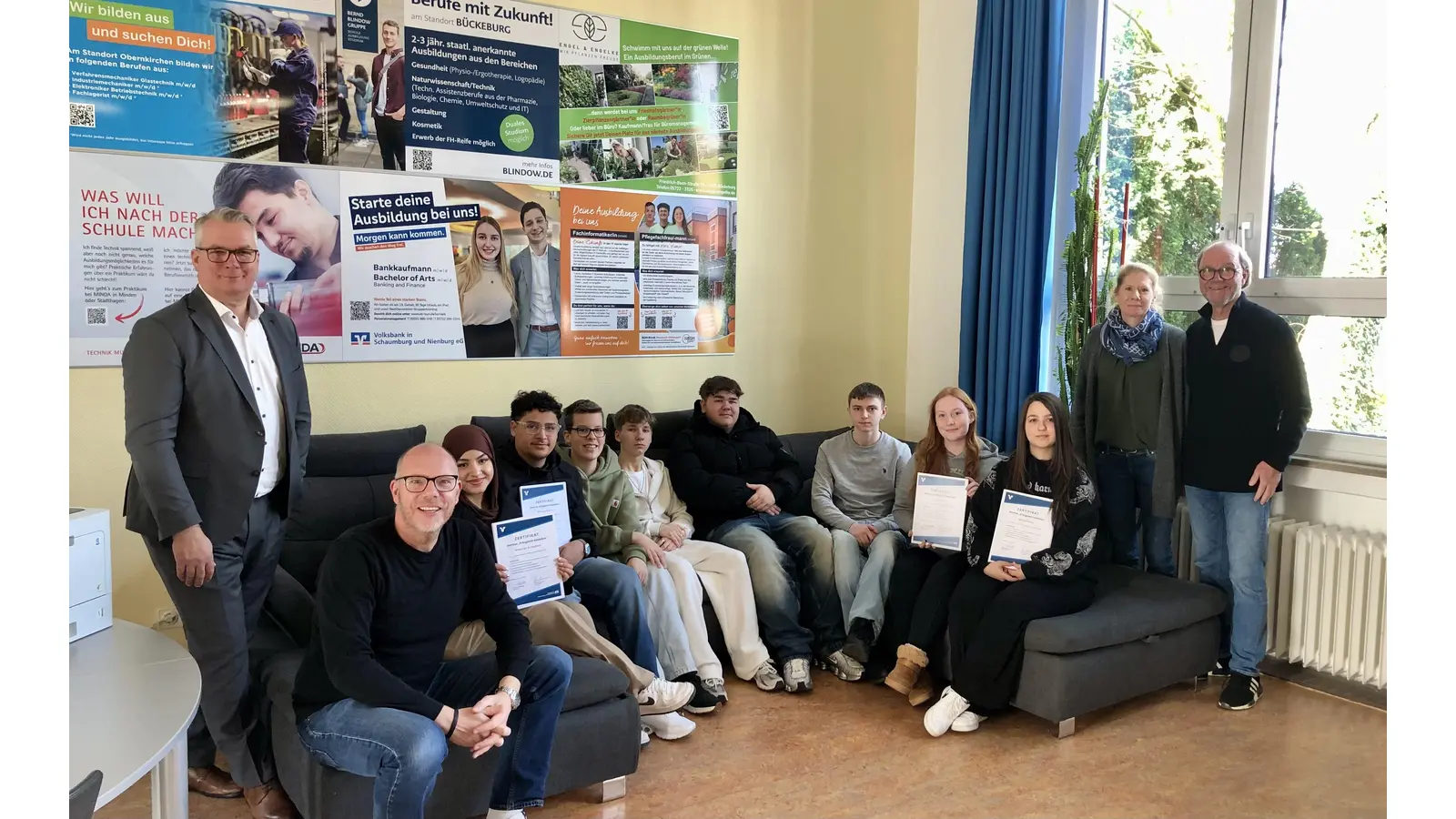 Abschluss des Bewerbungstrainings. (Foto: privat)